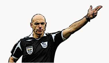 football referee hand signal