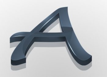 letter a 3d logotype by ago design