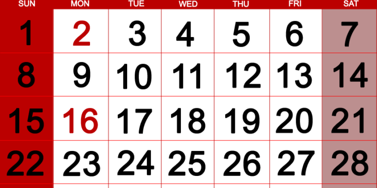 JANUARY 2017 Calendar