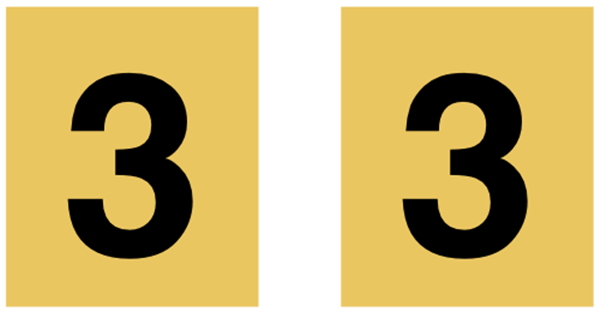 3 3