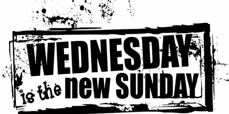 WEDNESDAY IS THE NEW SUNDAY LOGO