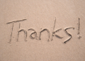 thanks thank you beach sand