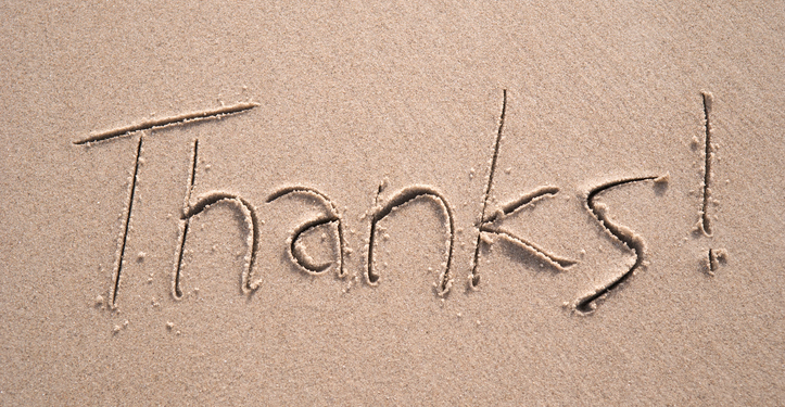 thanks thank you beach sand