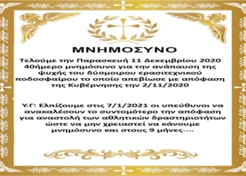 Ο Ακράτητος κάνει… 40ημερο μνημόσυνο στη Γ’ Εθνική!