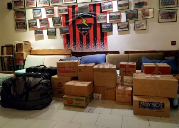 Ο Κεραυνός Αγ. Νικολάου έστειλε ένα φορτηγό με είδη πρώτης ανάγκης στους πυρόπληκτους