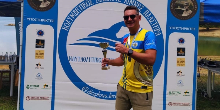 Χρυσός ο Κοτινάς στον 25ο διάπλου της λίμνης Πλαστήρα