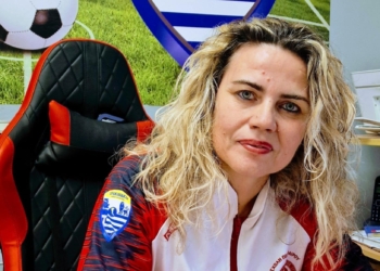 Η Αγγελική Κομνηνού, γενική αρχηγός της ΑΕ Κανονίου