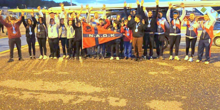 ΝΑΟΚ: Μια 11άδα μεταλλίων στους Διασυλλογικούς Κωπηλασίας