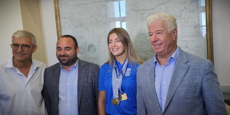 Ο Τρεπεκλής υποδέχθηκε την Παγκόσμια πρωταθλήτρια Ε. Διαβάτη