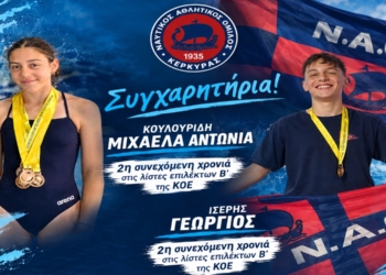 Δυο κολυμβητές του ΝΑΟΚ στους επίλεκτους της ΚΟΕ